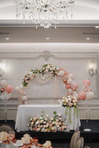 Round Arch with Florals and Balloons