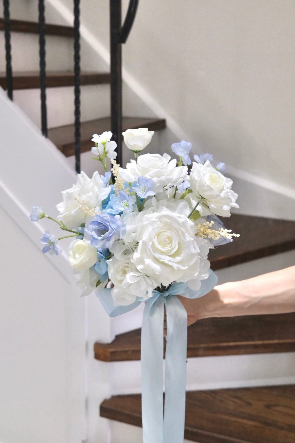 Sky Blue Bridal Bouquet