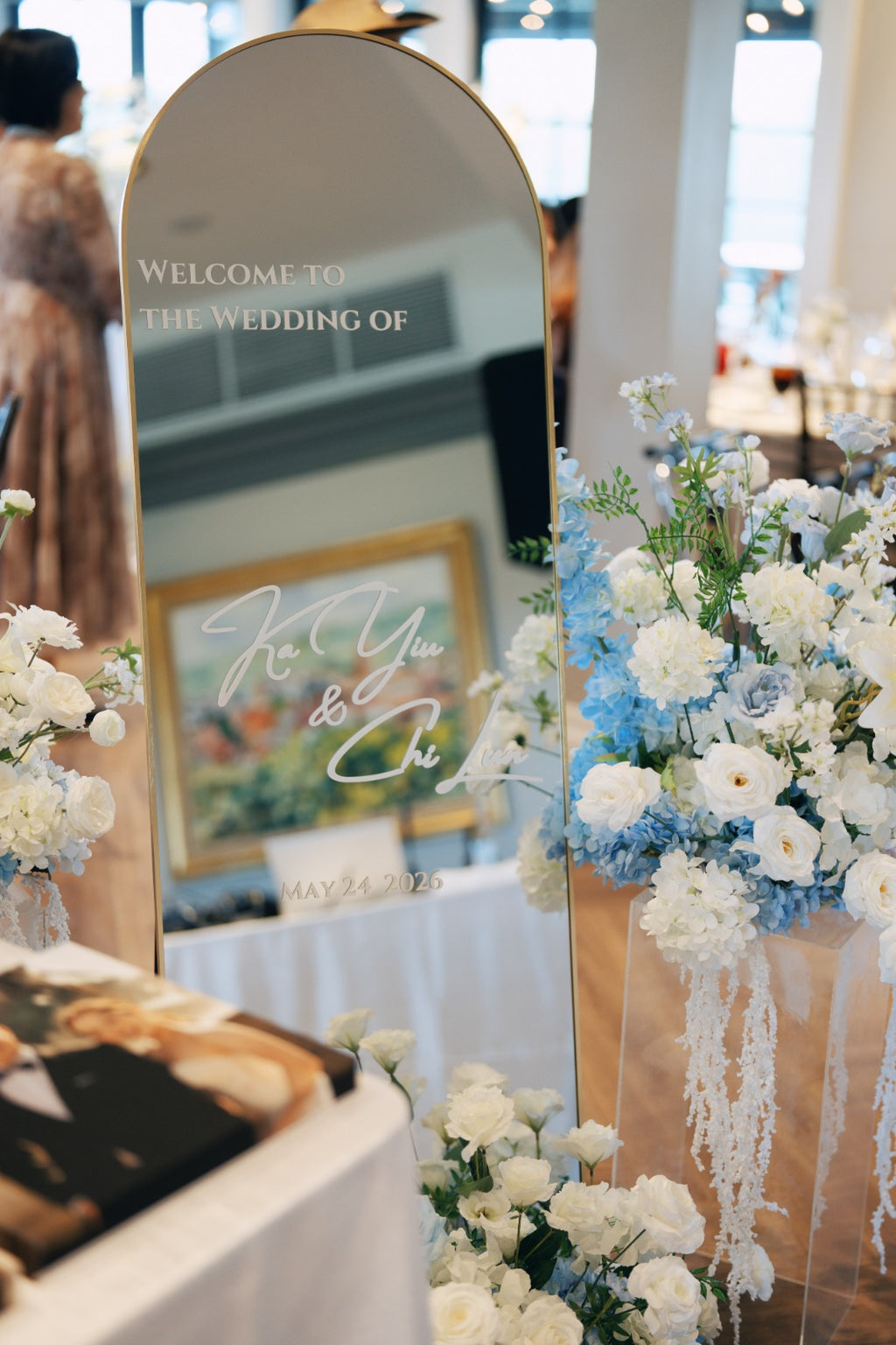 Welcome Sign & Florals