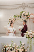 Round Arch with Florals and Balloons