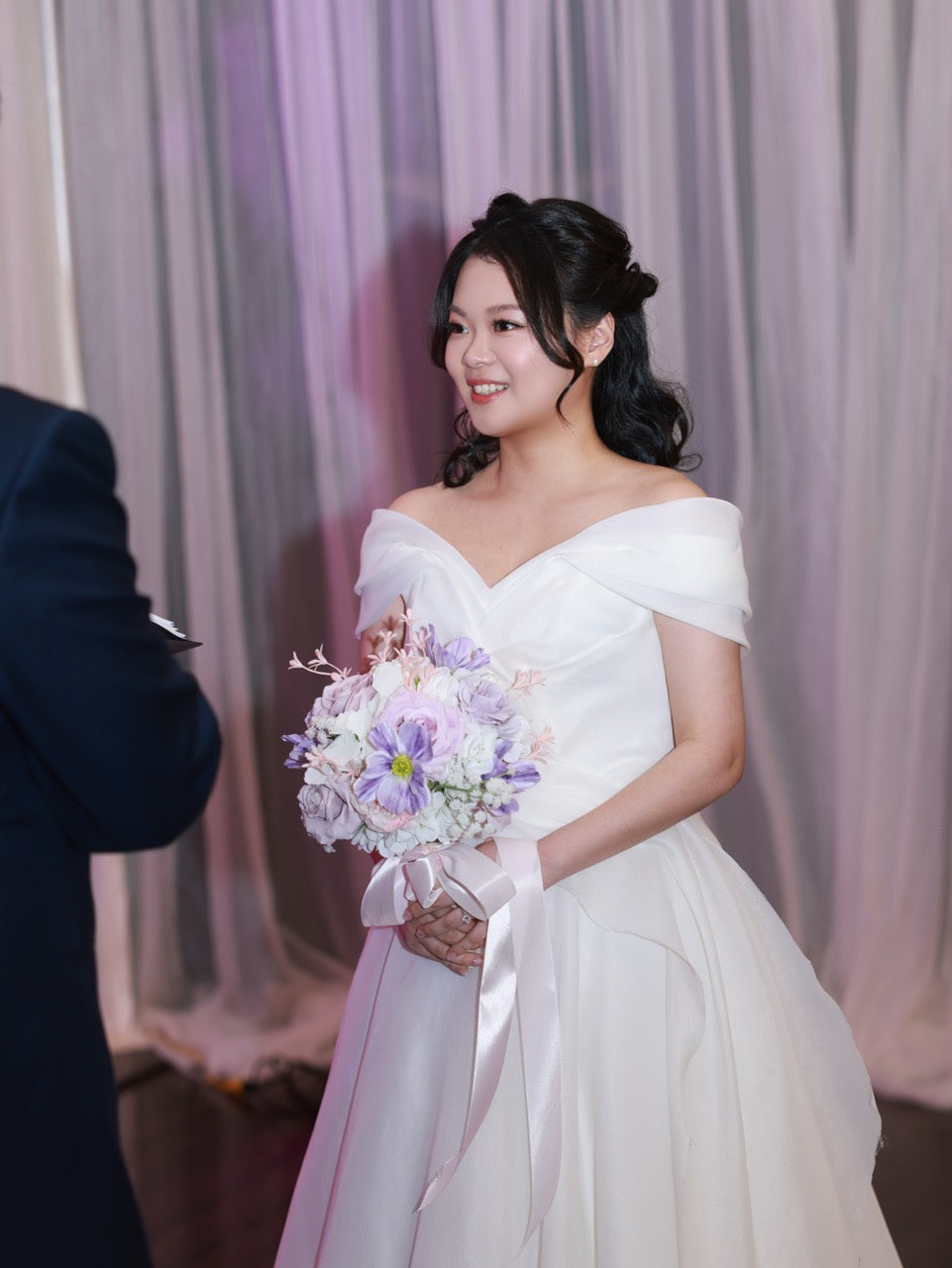 Blush & Lavender Bridal Bouquet