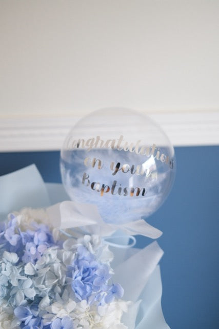 Serene Sky Preserved Hydrangea