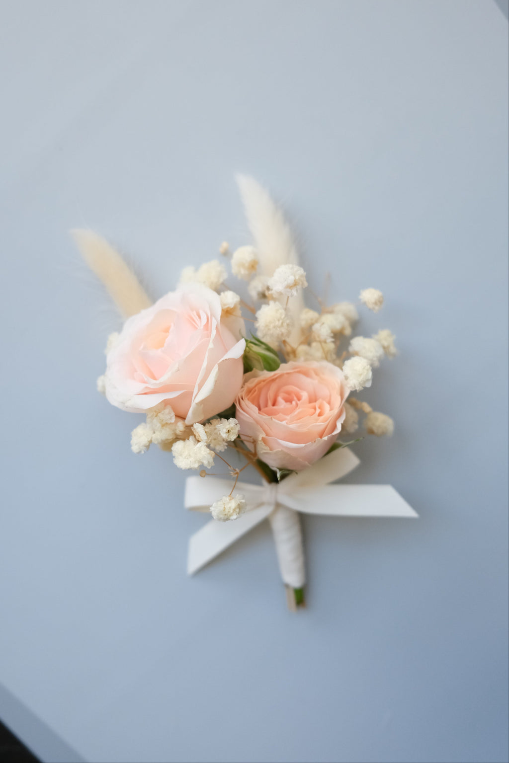 Boutonniere with Fresh Mini Roses