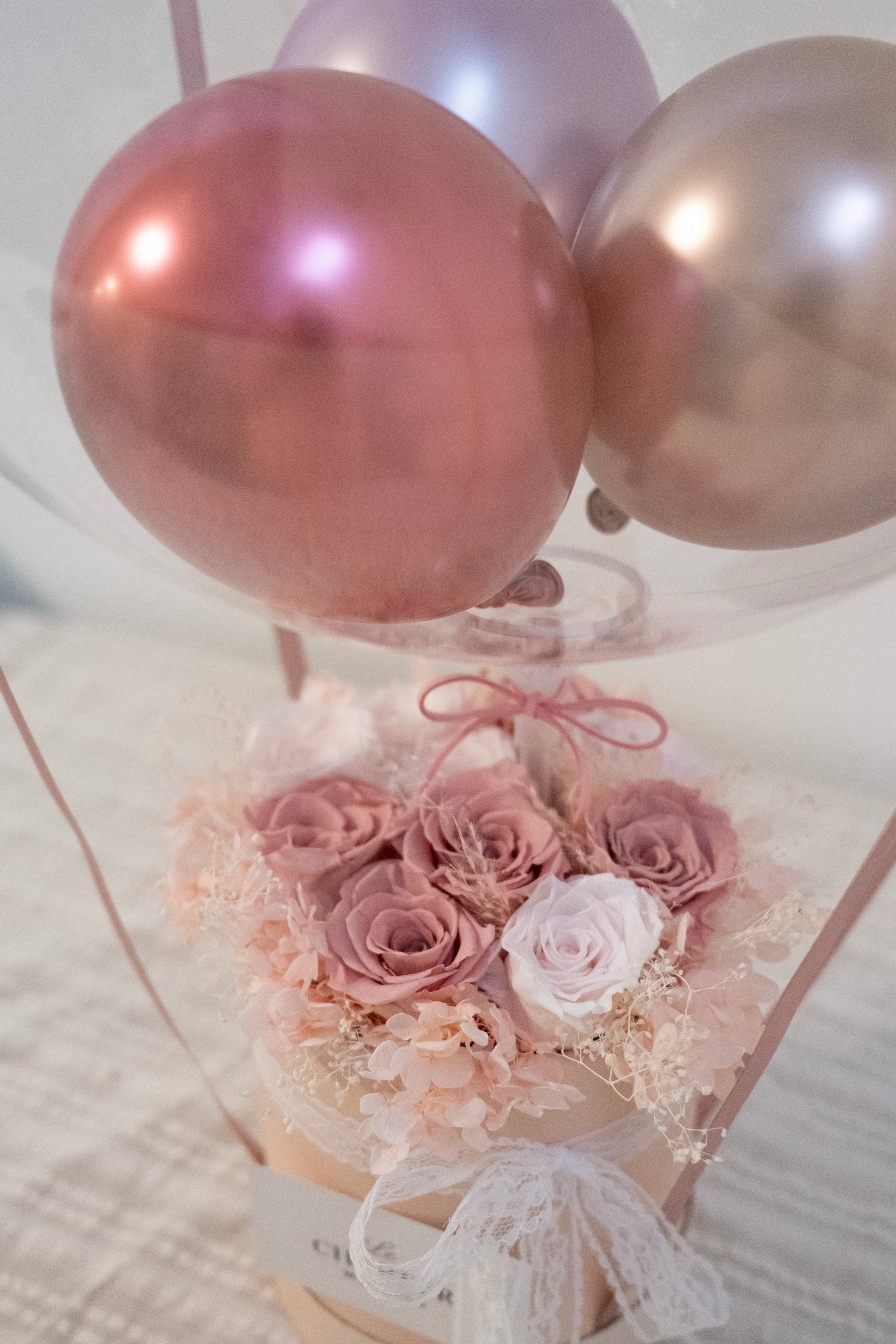 Triple Balloons Preserved Box