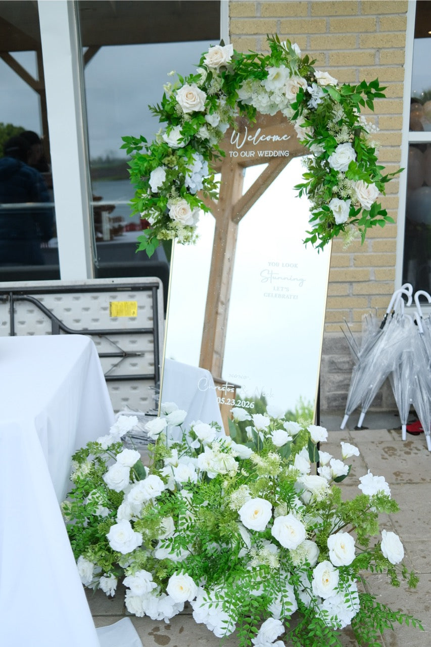 Welcome Sign & Florals