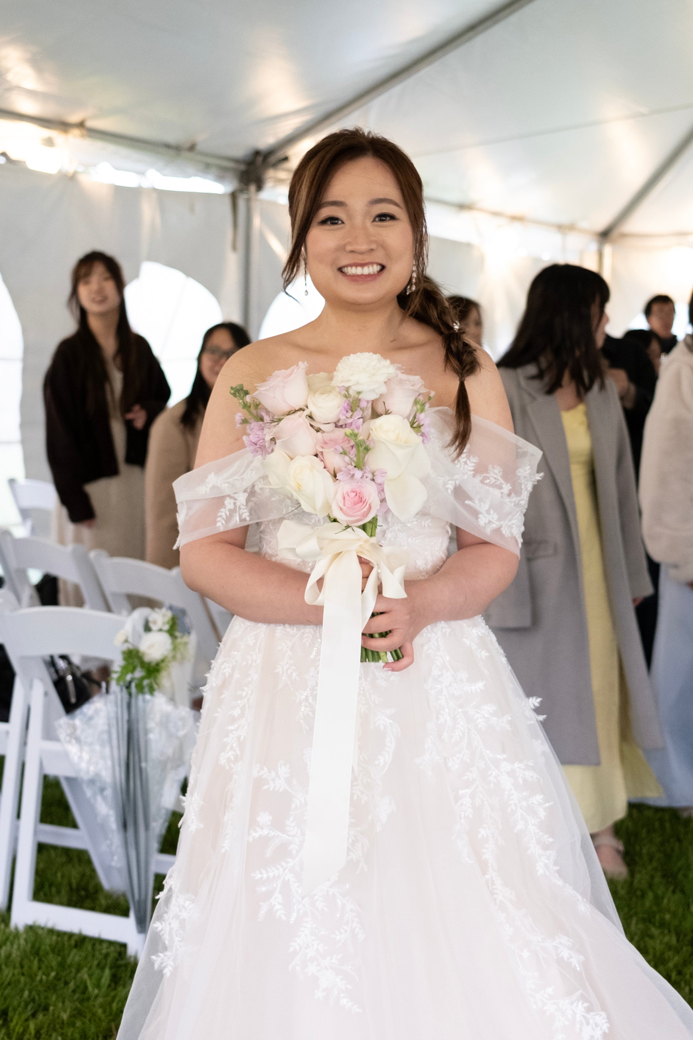 Lavender Pink Fresh Bridal Bouquet