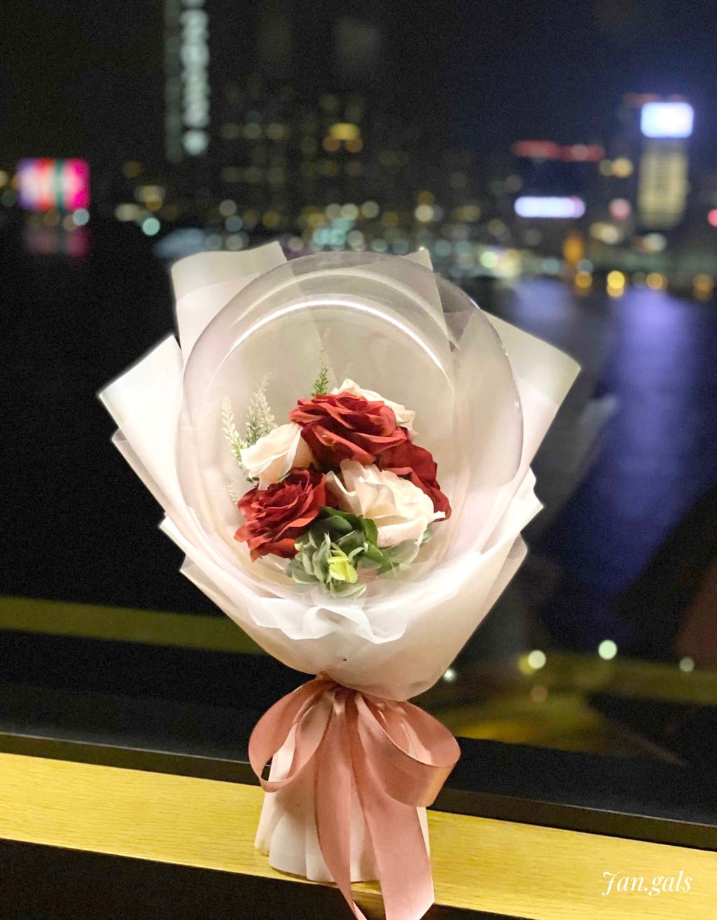 Classic Red Rose Bubble