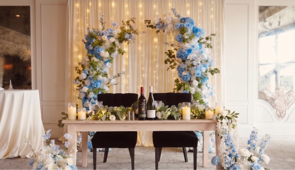 Sky Blue Curved Arch