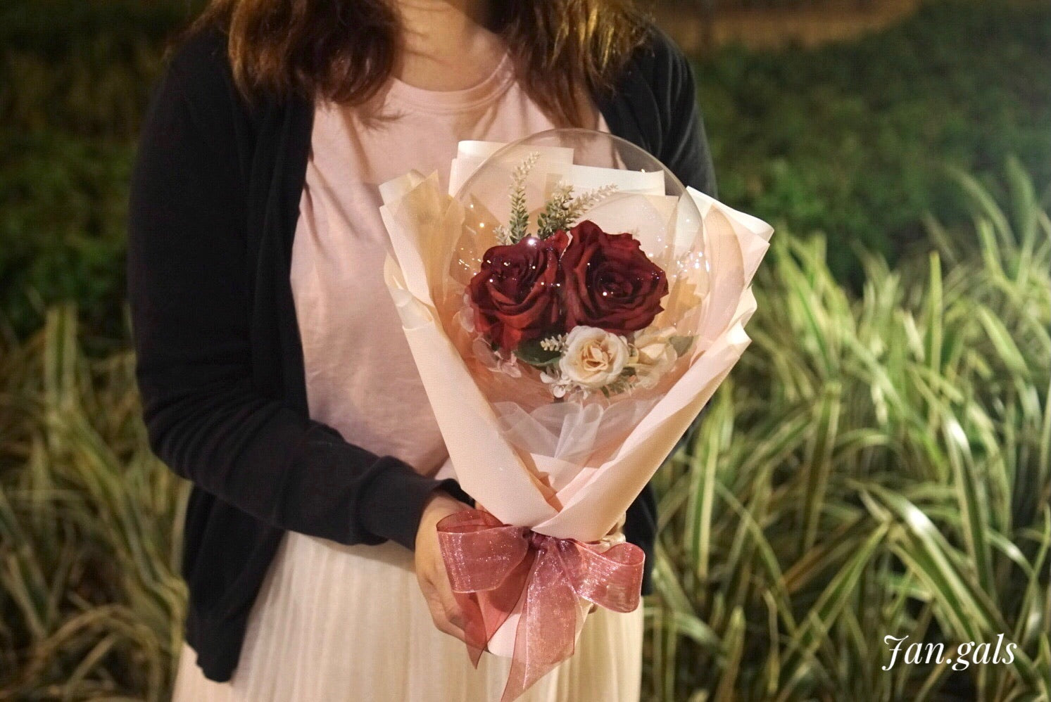 Classic Red Rose Bubble