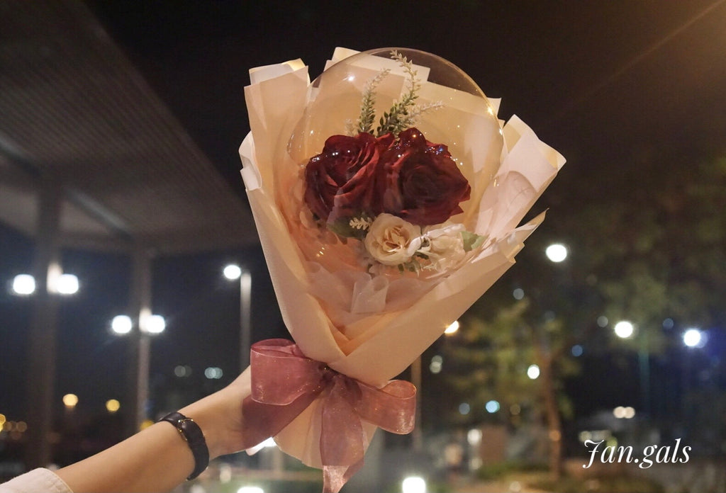 Classic Red Rose Bubble