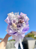 Lavender Preserved Roses with Balloon