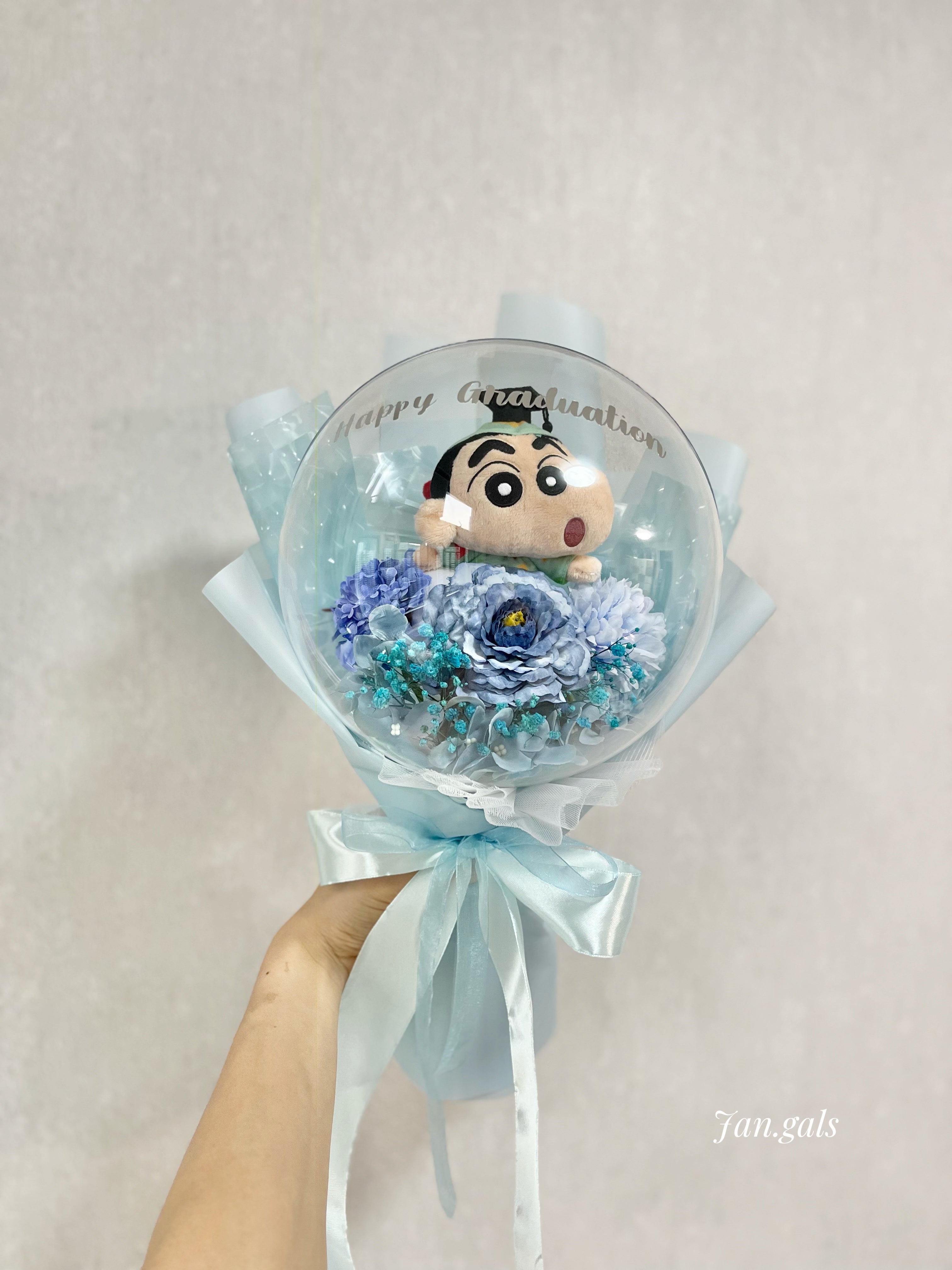 Crayon Shin-chan with Blue