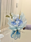 Sky Blue Preserved Roses