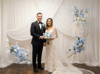 Sky Blue Light Wedding Backdrop