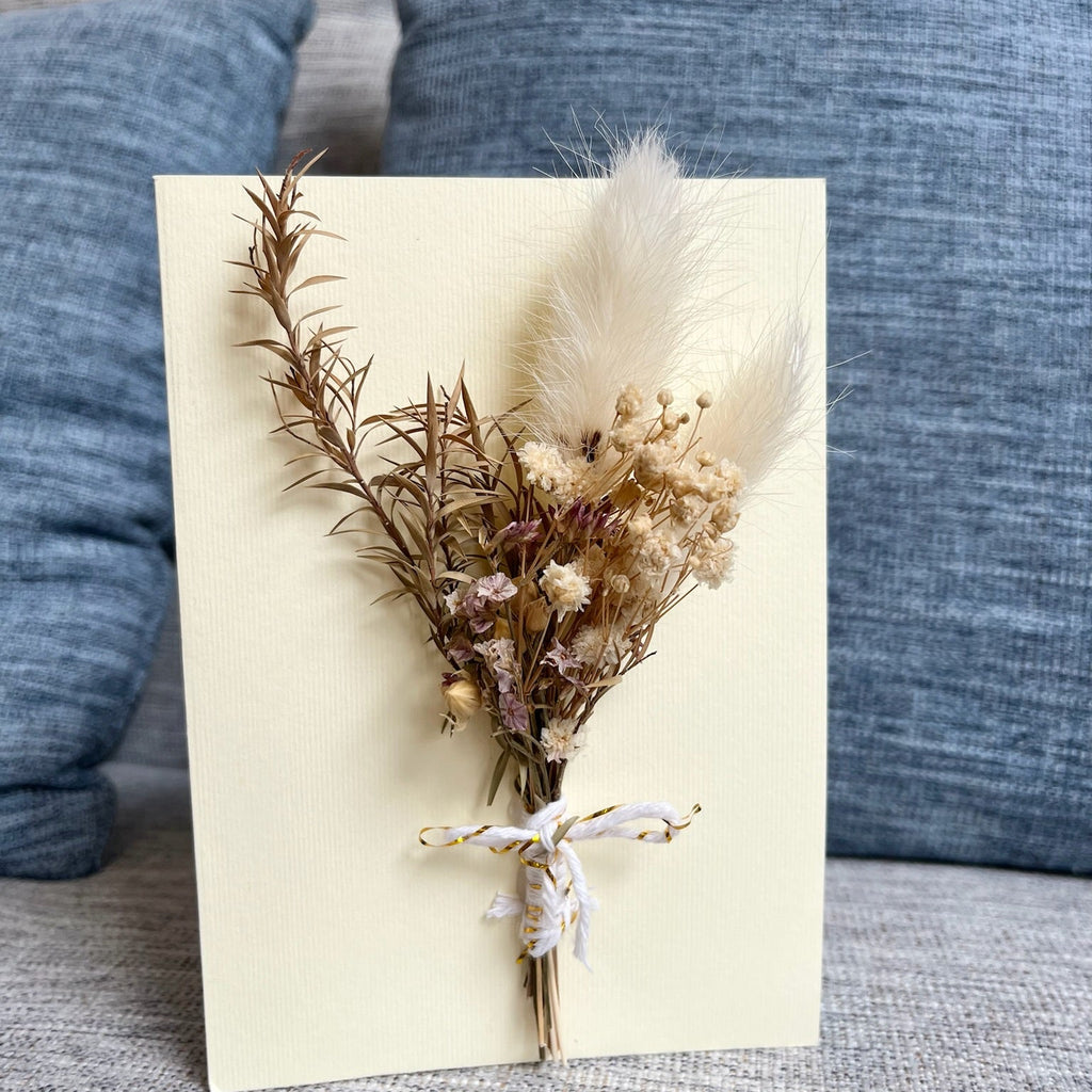 Dried Flower Message Card