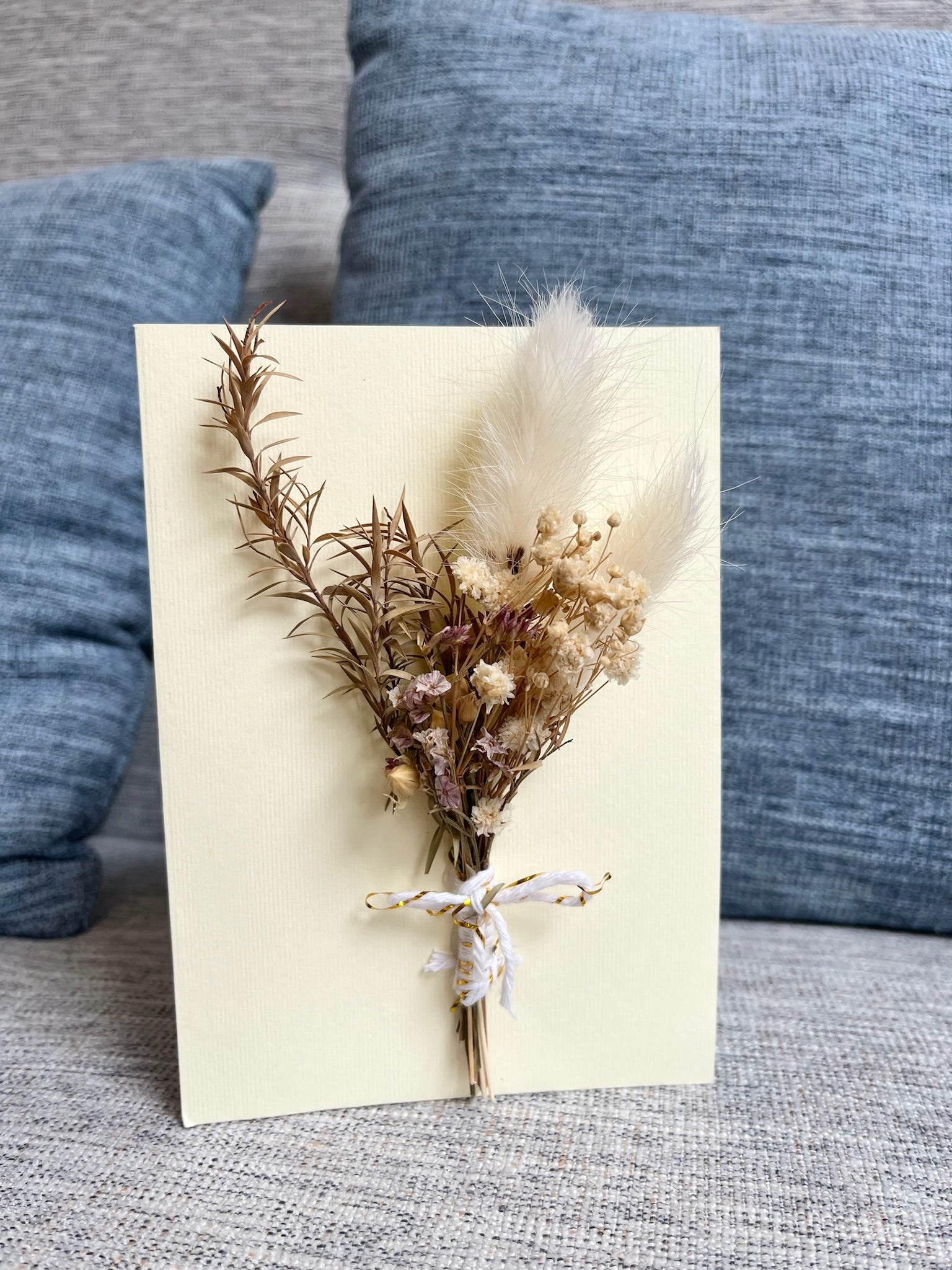 Dried Flower Message Card
